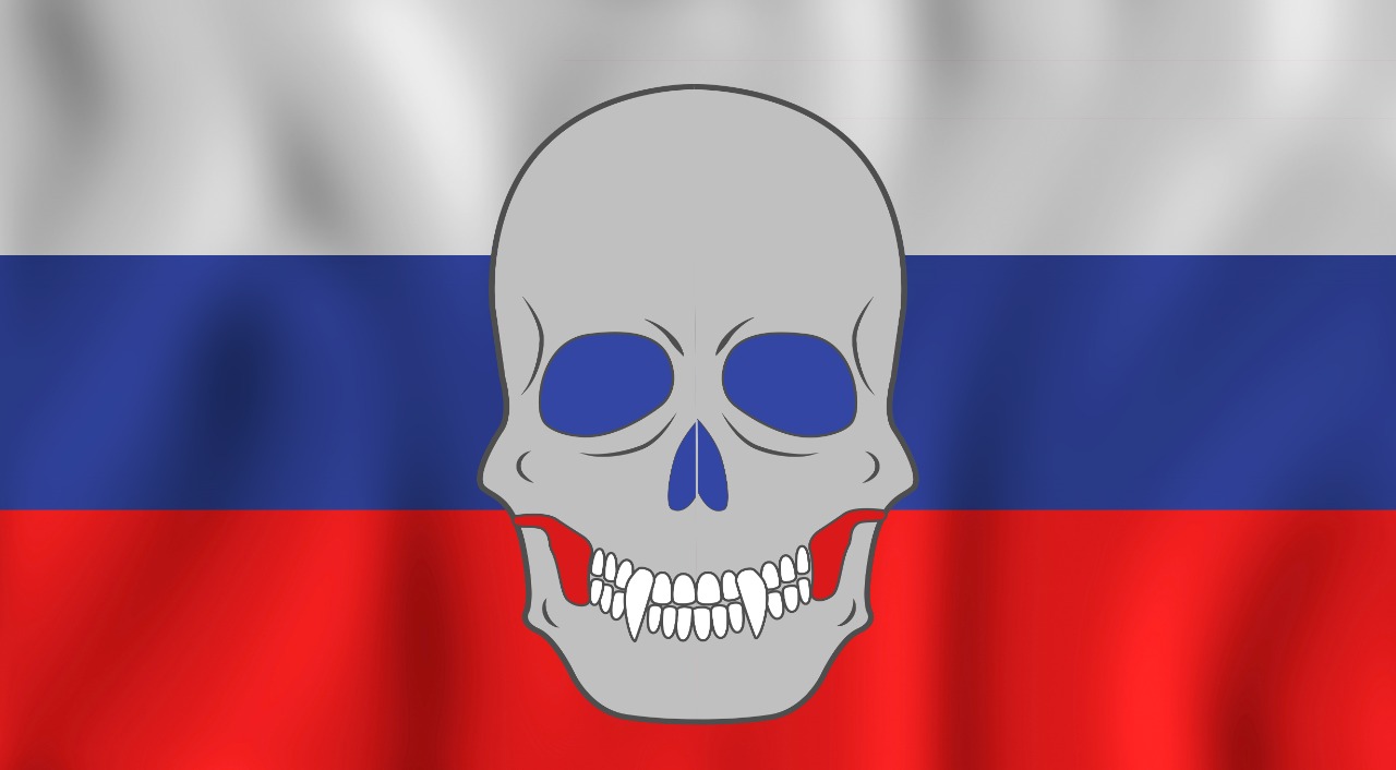 Ilustração de pirataria na Rússia