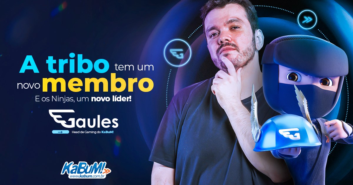 Streamer brasileiro Gaules é o novo Head de Gaming do KaBuM