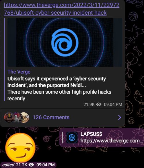 Ubisoft afirma ter sofrido 'incidente de segurança cibernética'; Lapsus$ pode ser autor da invasão