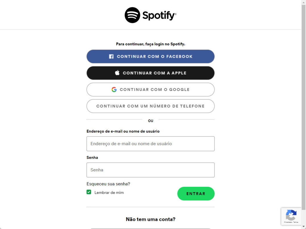 Como cancelar a assinatura do Spotify - Passo 1