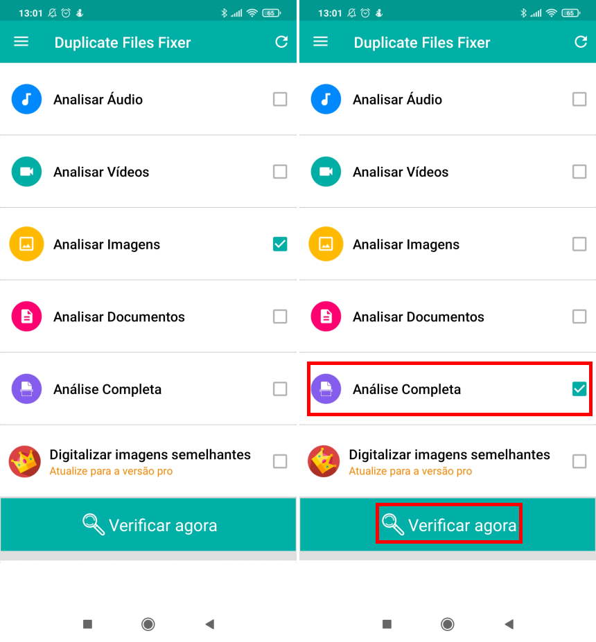 Como encontrar e apagar arquivos duplicados no Android - Passo 2