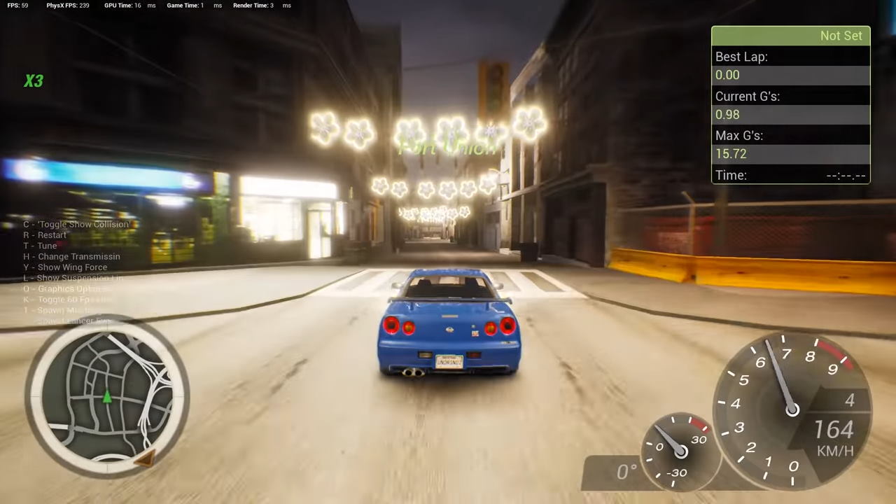 Someone is remaking Need for Speed Underground 2 in Unreal Engine 4