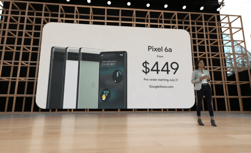 No palco do Google I/O 2022, a empresa anunciou o lançamento do smartphone Pixel para julho
