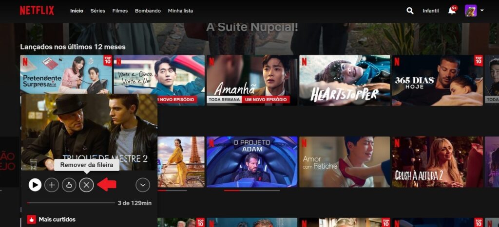 Netflix permite retirar filmes e séries da lista Continuar Assistindo –  Tecnoblog