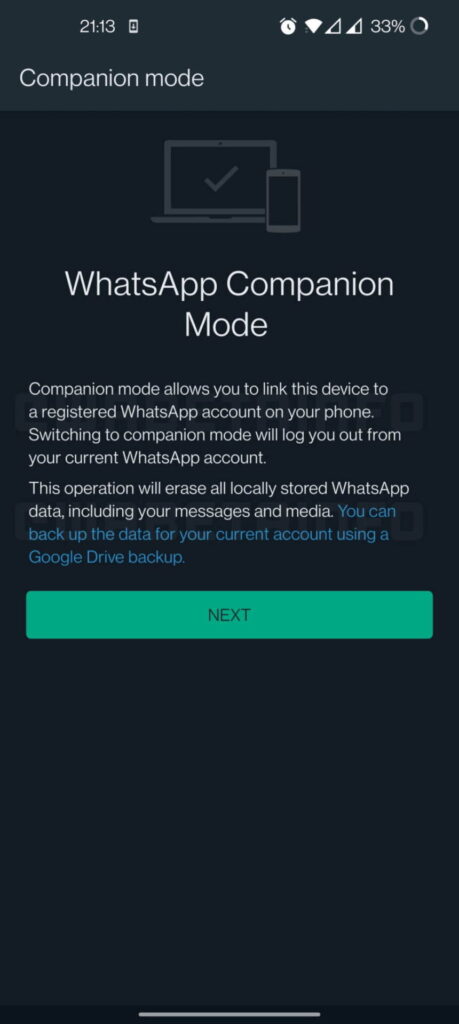 WhatsApp - Companion Mode