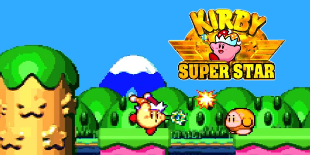Cena do jogo de Super Nintendo SNES: Kirby Super Star