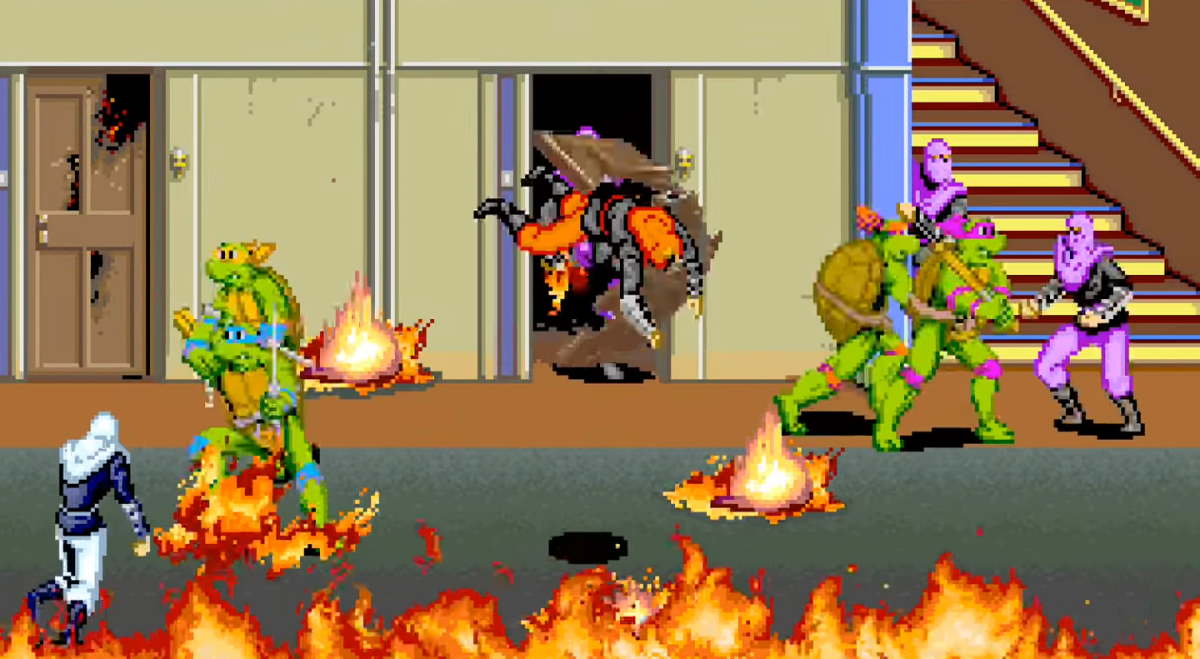 Tartarugas Ninjas - jogo arcade (4 players)