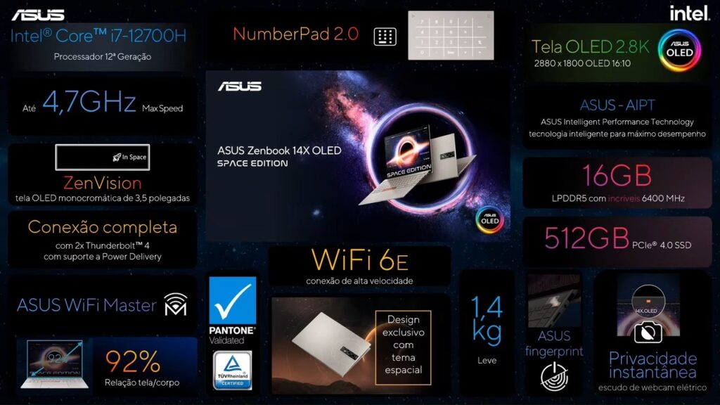 Zenbook 14X OLED Space Edition da Asus