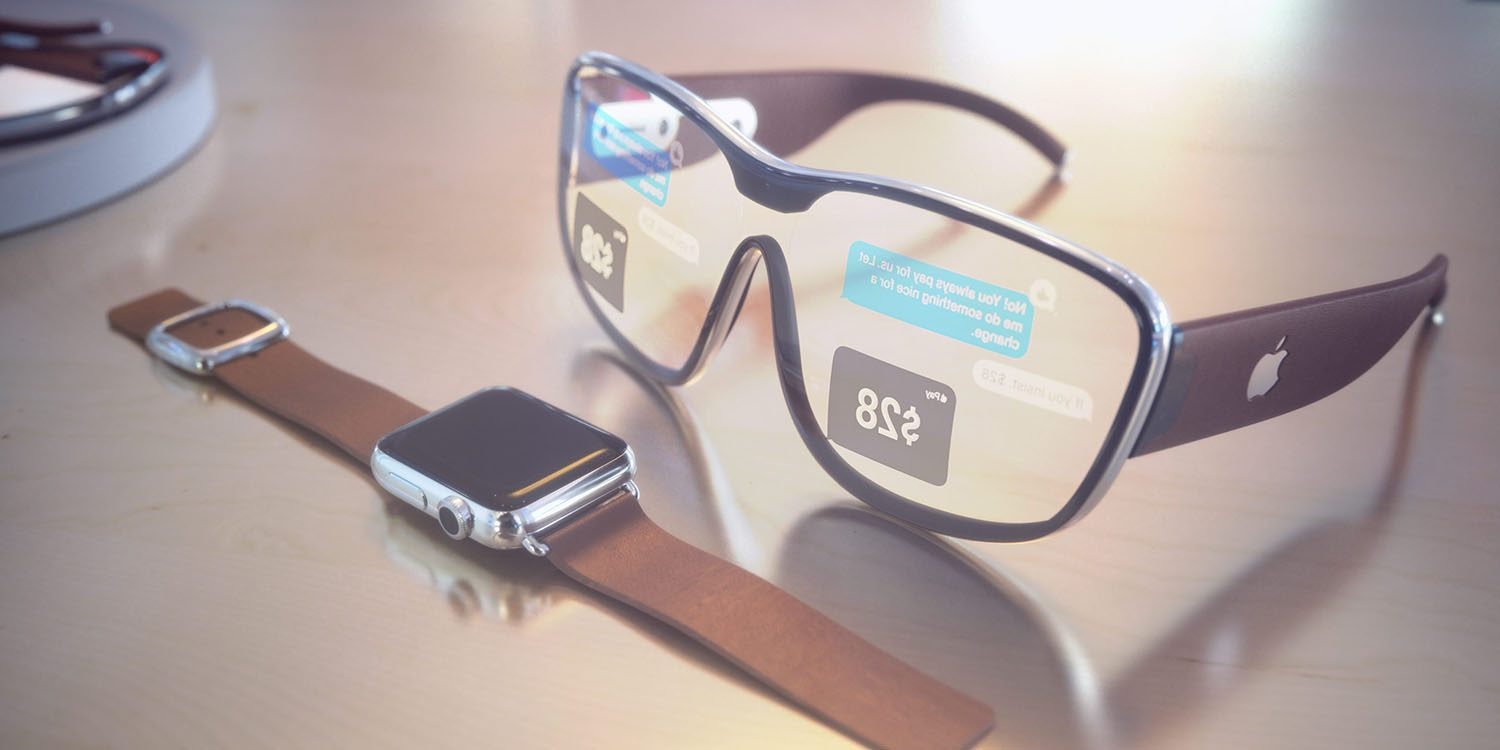 Conceito de óculos de realidade aumentada da Apple