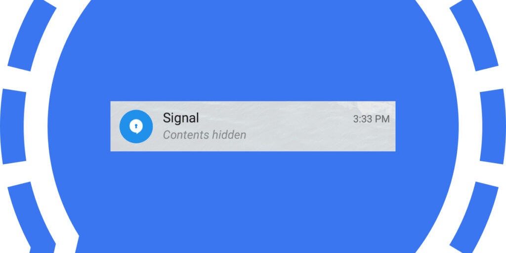 Como mudar o texto de notificação do Signal