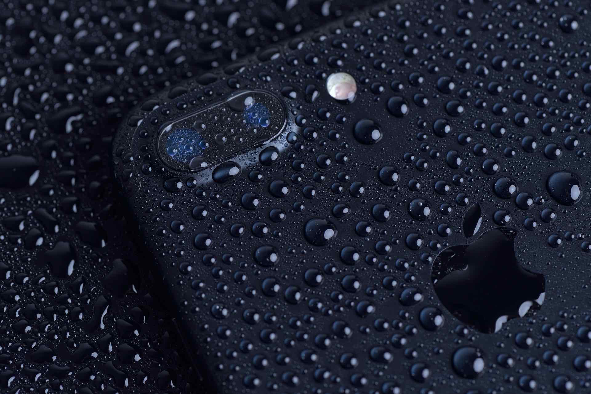iPhone molhado água