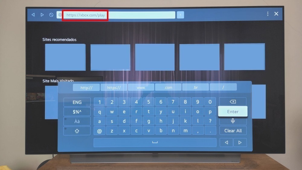 Como acessar o Xbox Cloud Gaming em TVs LG - Passo 6