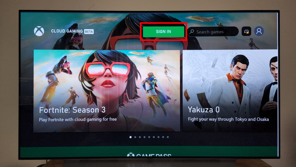 Como acessar o Xbox Cloud Gaming em TVs LG - Passo 7