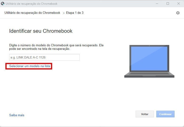Como instalar o Chrome OS Flex - Passo 6