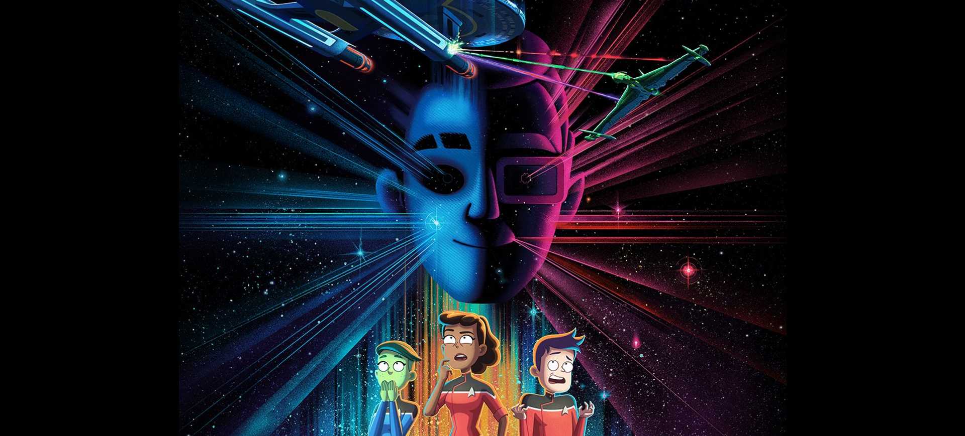 Poster da série animada Star Trek Lower Decks, da Paramount+, que estreia a terceira temporada