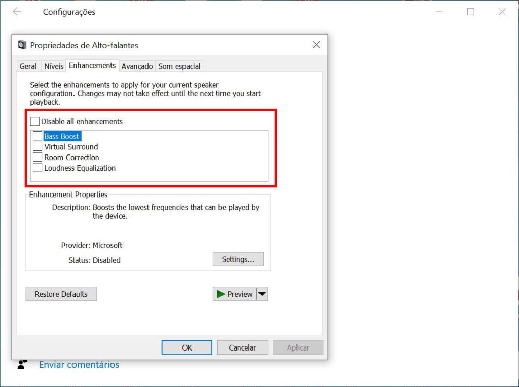 Como corrigir o problema de audio do Windows 10 - Passo 4