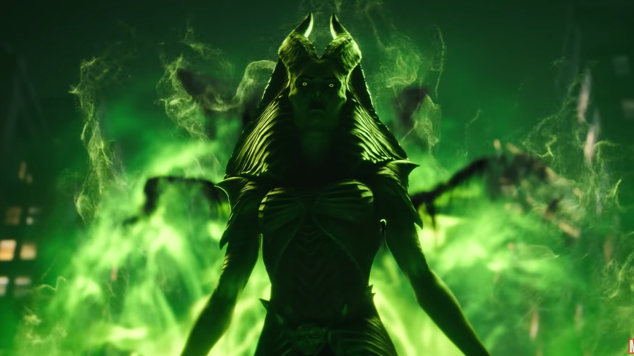 Imagem mostra Lilith, a Rainha dos Demônios. Personagem será a vilã primária do jogo "Marvel's Midnight Suns", a ser lançado em março de 2023