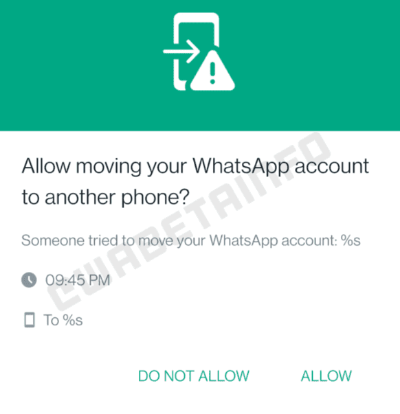 Captura de tela mostra novo recurso em beta no WhatsApp, solicitando confirmação de login ao usuário