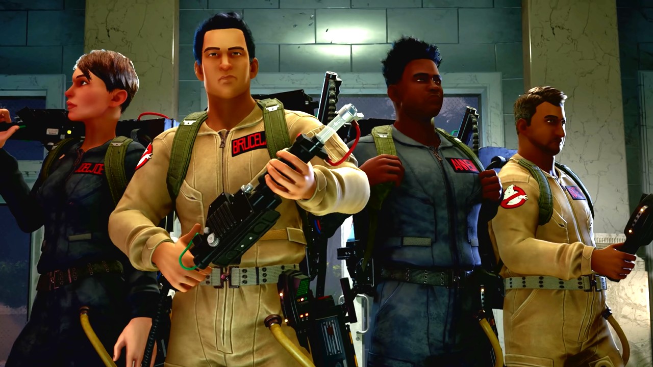 Imagem mostra cena do jogo Ghostbusters: Spirits Unleashed, que será lançado em outubro de 2022