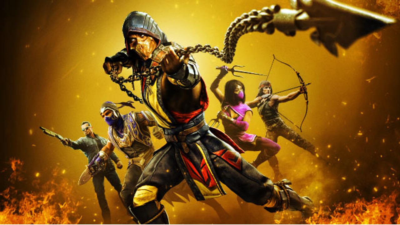 Imagem promocional mostra os personagens do jogo Mortal Kombat 11 em posição de combate