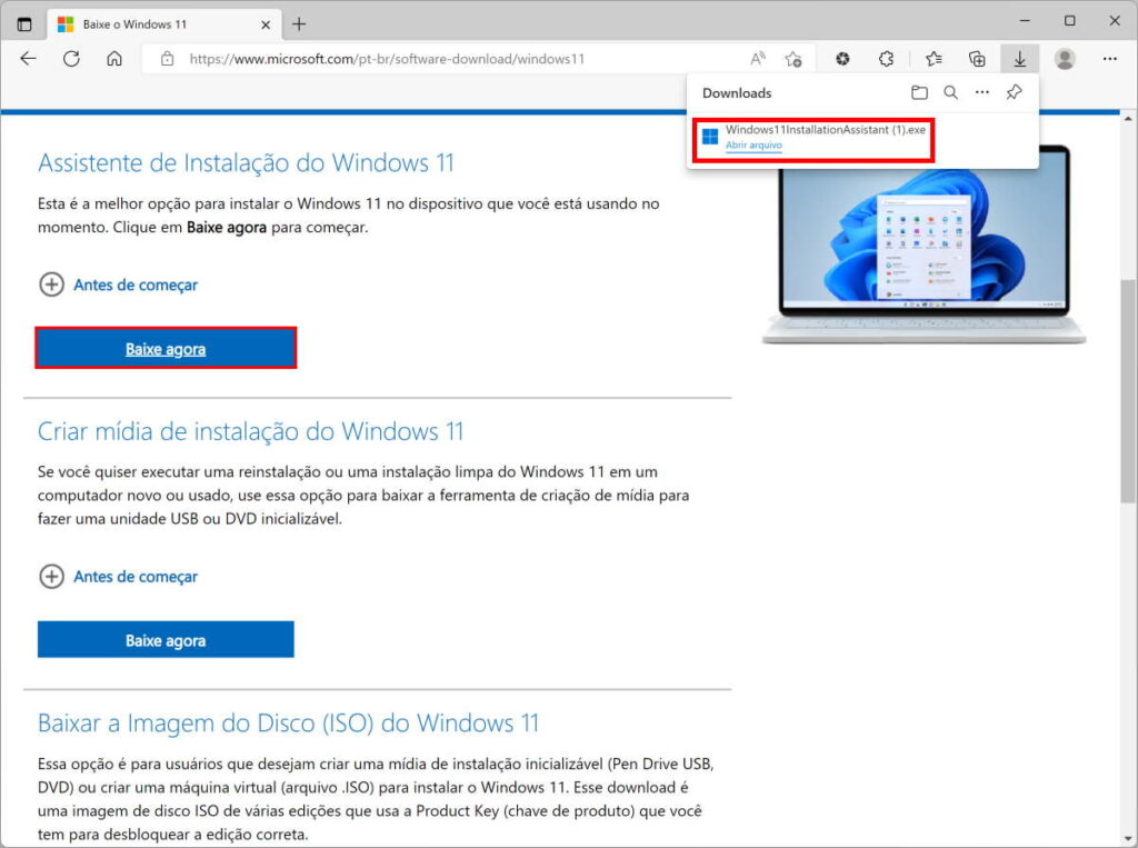 Como instalar a atualização 22H2 do Windows 11 - Passo 2