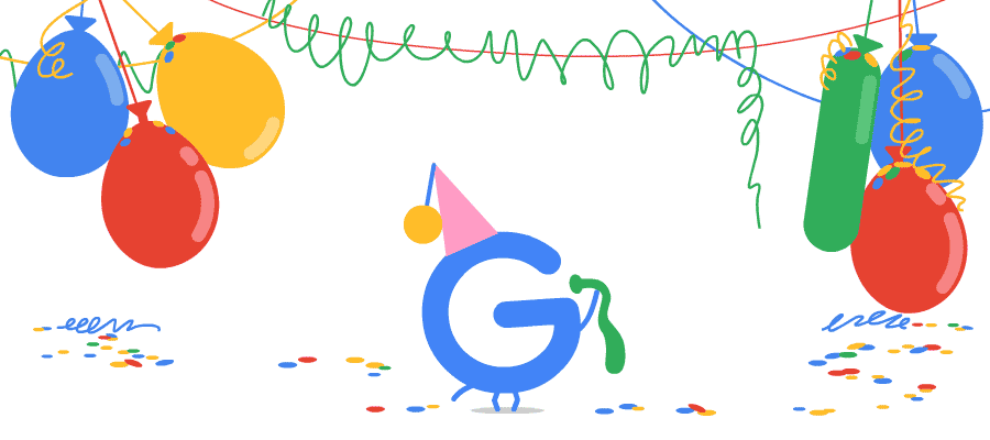 Doodle Google - 18º aniversário
