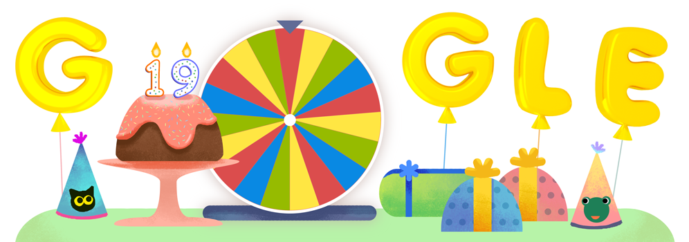 Doodle Google - 19º aniversário