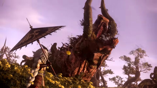 Captura de vídeo mostra cena do jogo Wild Hearts, em produção pela Electronic Arts