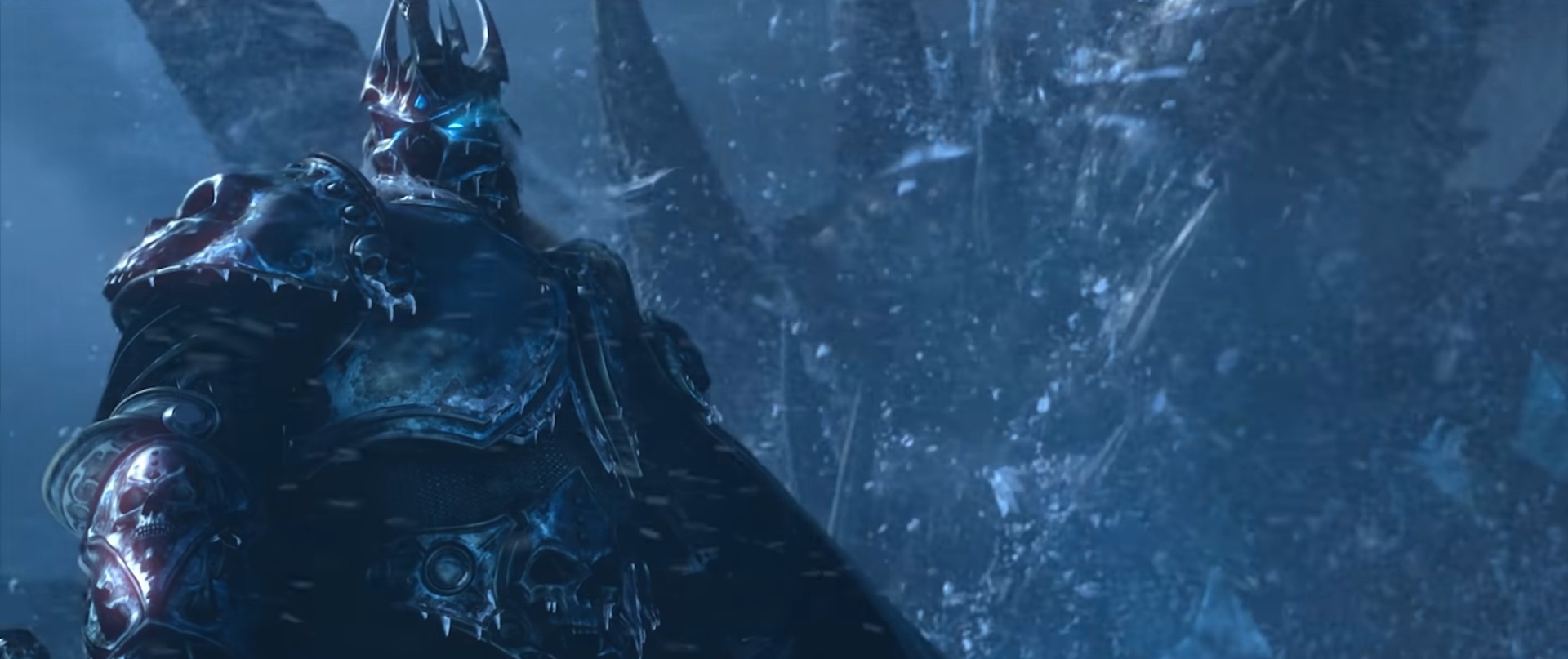 Imagem mostra cena da expansão Wrath of the Lich King, o rei caído de World of Warcraft