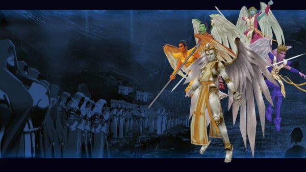 Imagem mostra arte de divulgação do MMO Shin Megami Tensei: Imagine, da Atlus