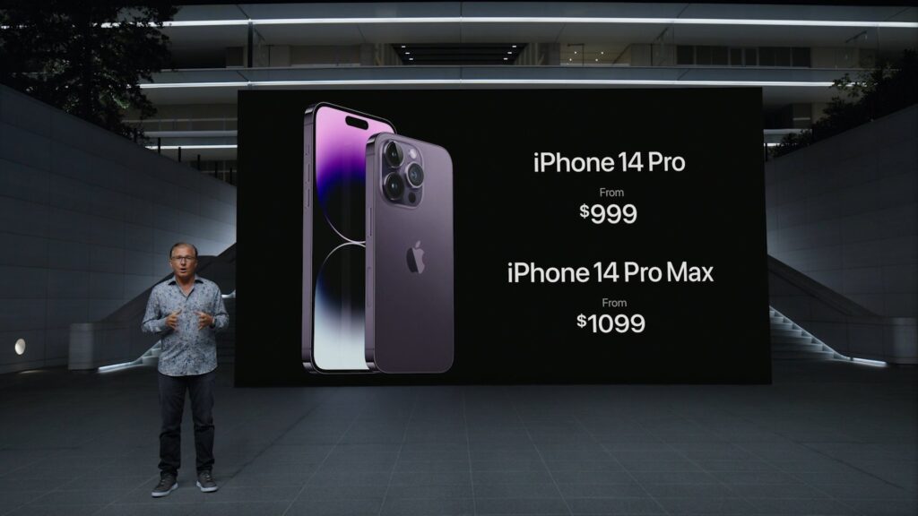 Preço do iPhone 14 Pro e iPhone Pro Max