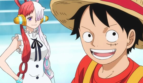 Uta e Luffy em One Piece Film: Red