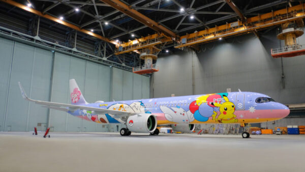 Avião com tema do Pikachu, Pokémon