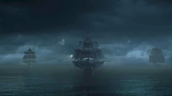Imagem mostra tela do jogo Skull and Bones, produzido pela Ubisoft