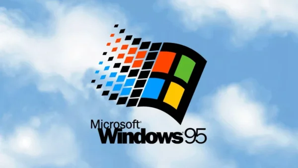 Imagem da tela de abertura do Windows 95