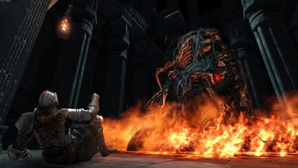 Captura mostra imagem de Dark Souls 2, cujo multiplayer foi recentemente restaurado