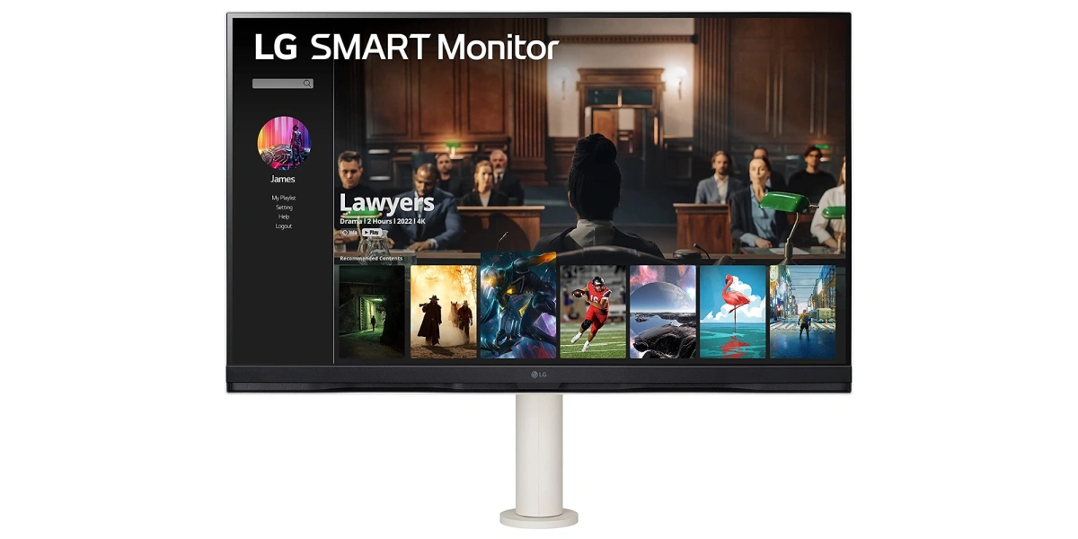 novo monitor inteligente 4K da LG de 32 polegadas