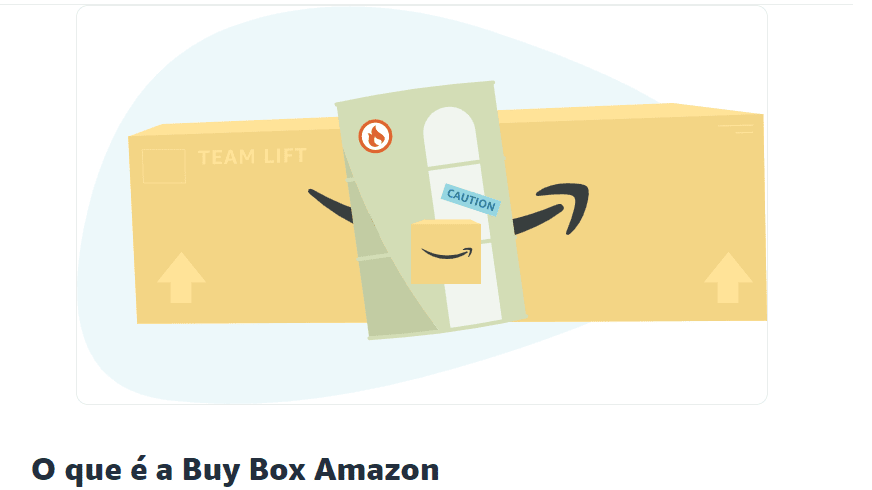 Captura de tela mostra a página de perguntas e respostas da Buy Box, uma função da Amazon