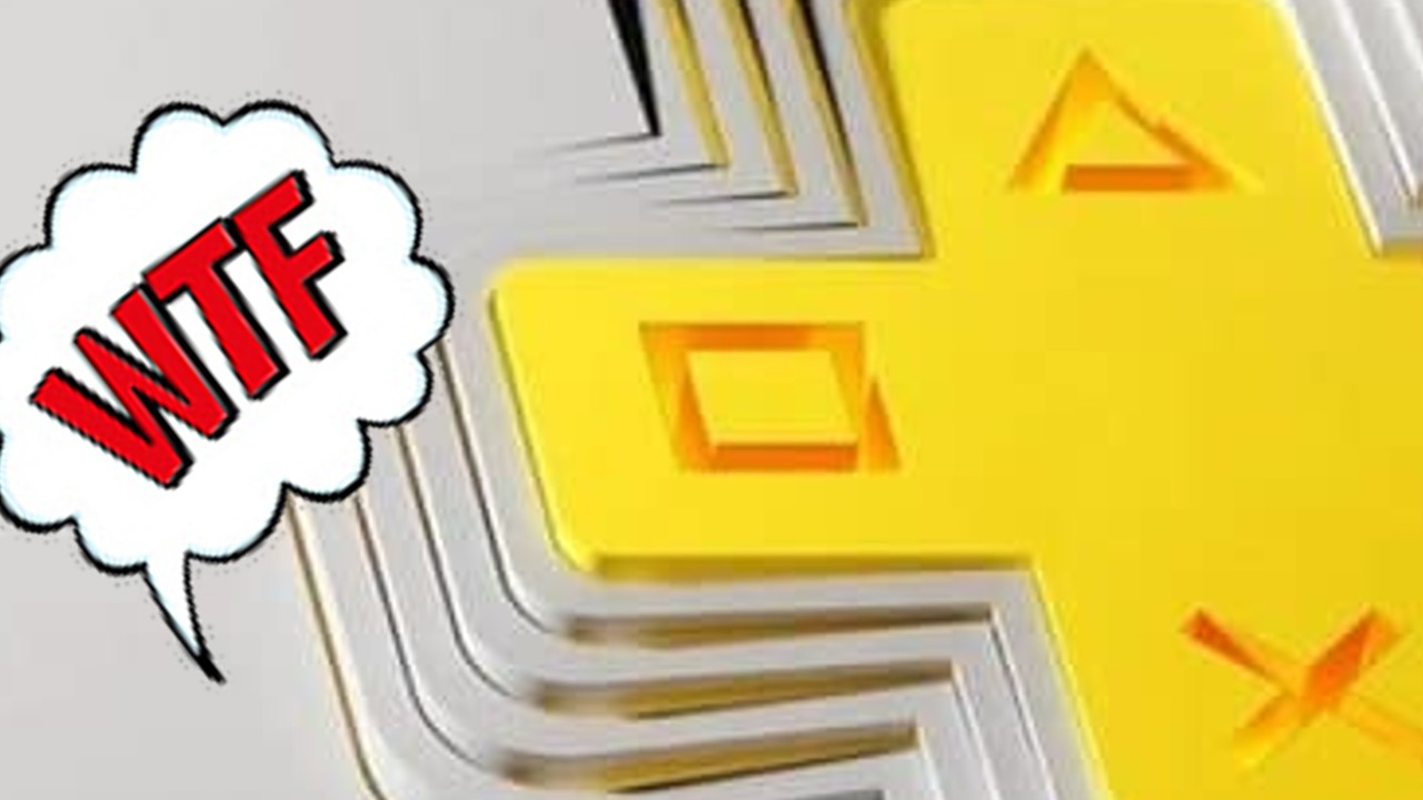 Logo da PlayStation Plus é exibido com uma caixa de diálogo escrito 