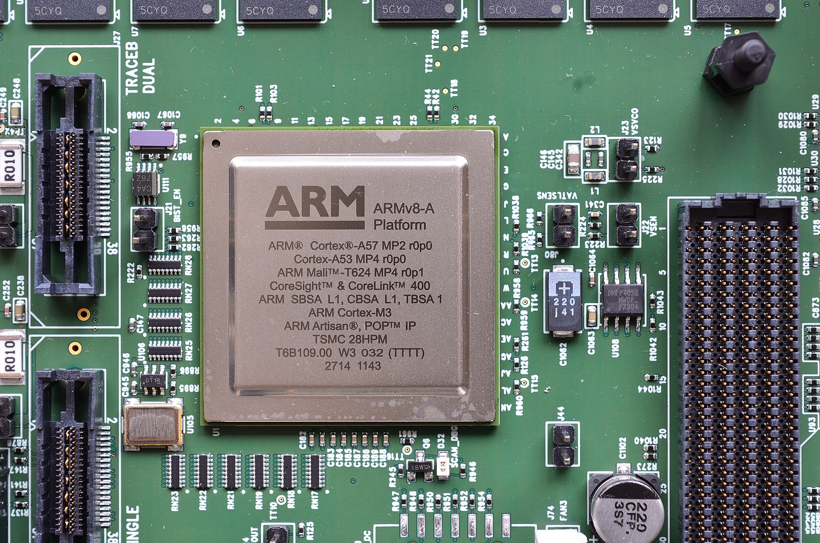 Imagem mostra uma GPU Mali, fabricada pela ARM para smartphones: marca estava sujeita a falhas perigosas de segurança