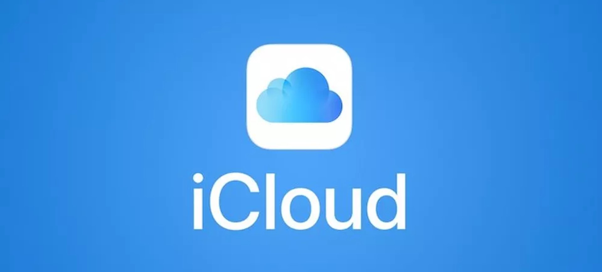 logo do serviço de armazenamento em nuvem da Apple, iCloud