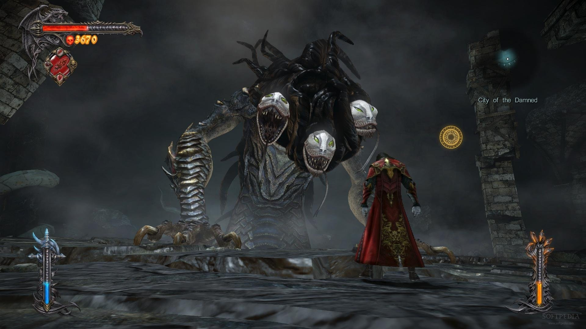 Captura de tela mostra cena do jogo Castlevania: Lords of Shadow 2