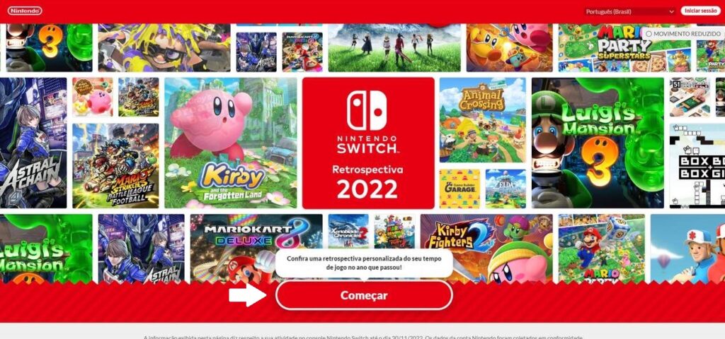 Retrospectiva 2022 Nintendo Switch 