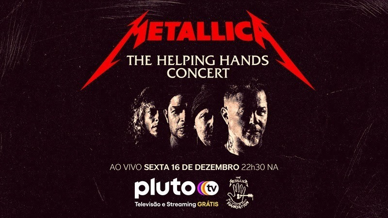 Pluto TV transmitirá show ao vivo do Metallica nesta sexta-feira (16)