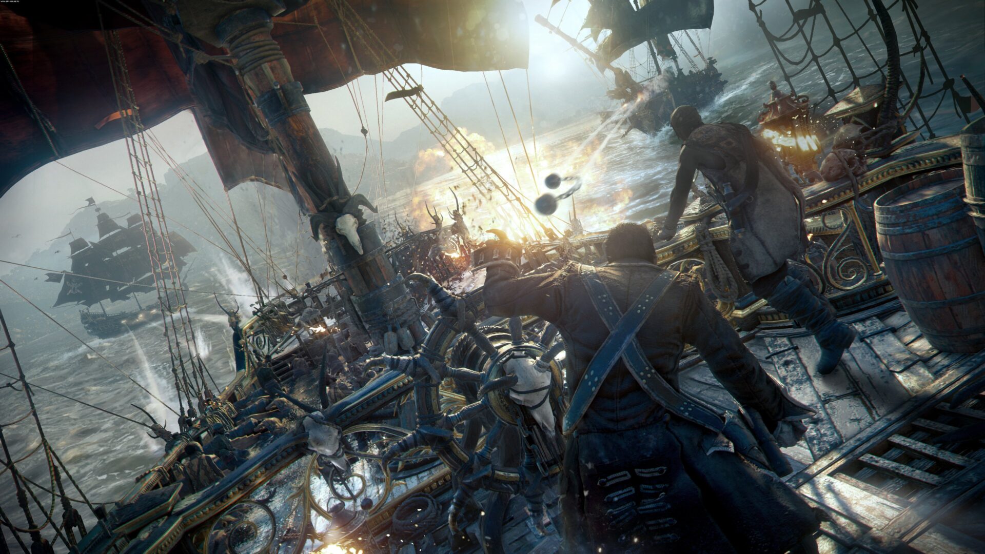 Captura mostra cena do jogo Skull and Bones, da Ubisoft