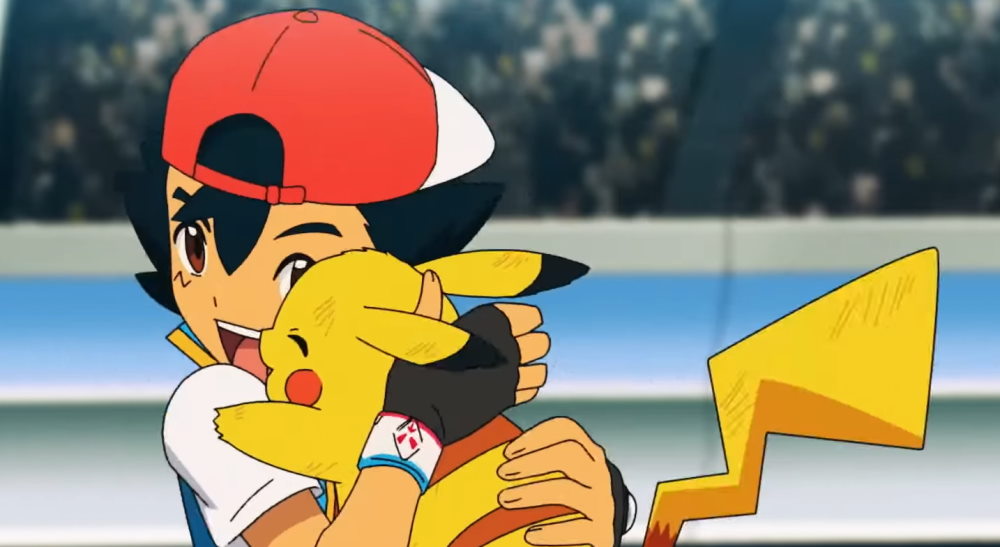 Ash e Pikachu - despedida Pokémon