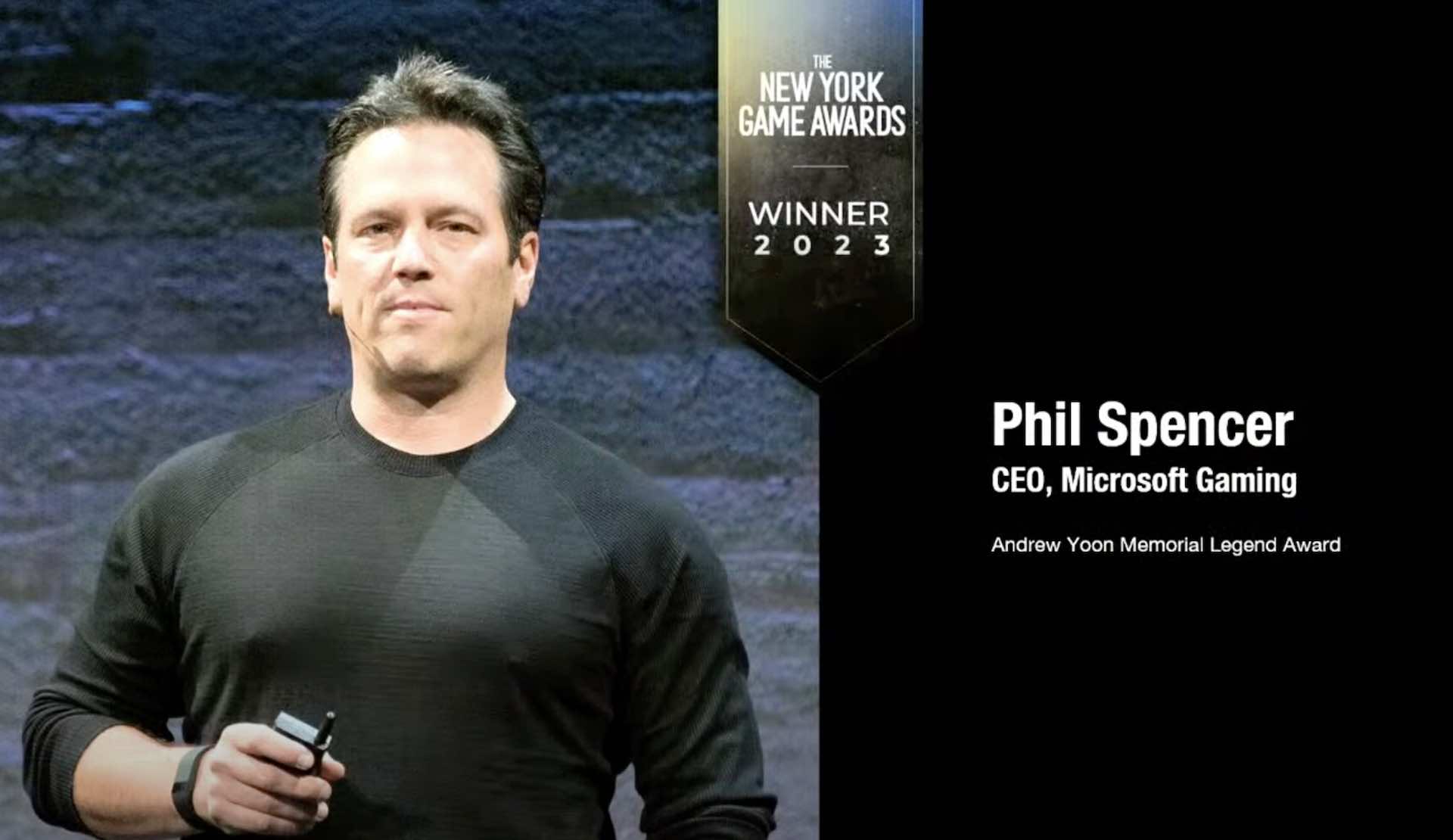 Phil Spencer no New York Game Awards