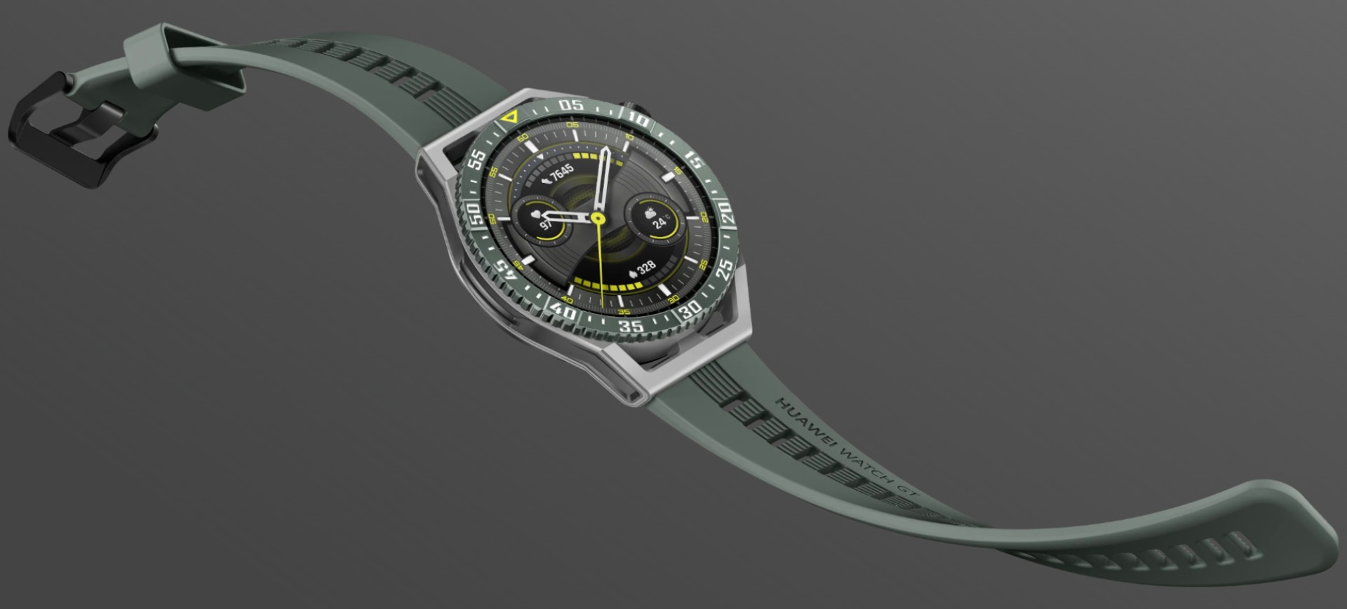 Relógio Huawei Watch GT3 SE na cor verde