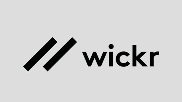Imagem mostra logotipo do Wickr Me, app de mensagens da Amazon