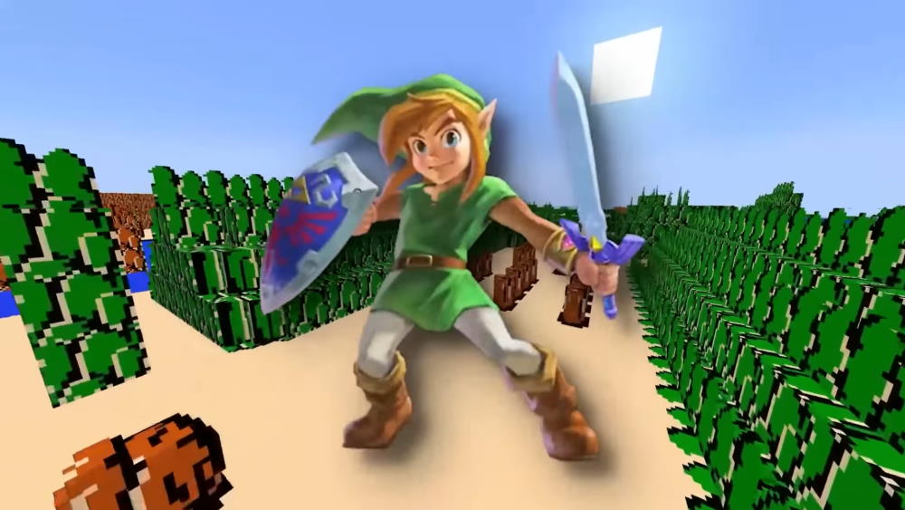 Fã de Minecraft recria Zelda no jogo sem mods